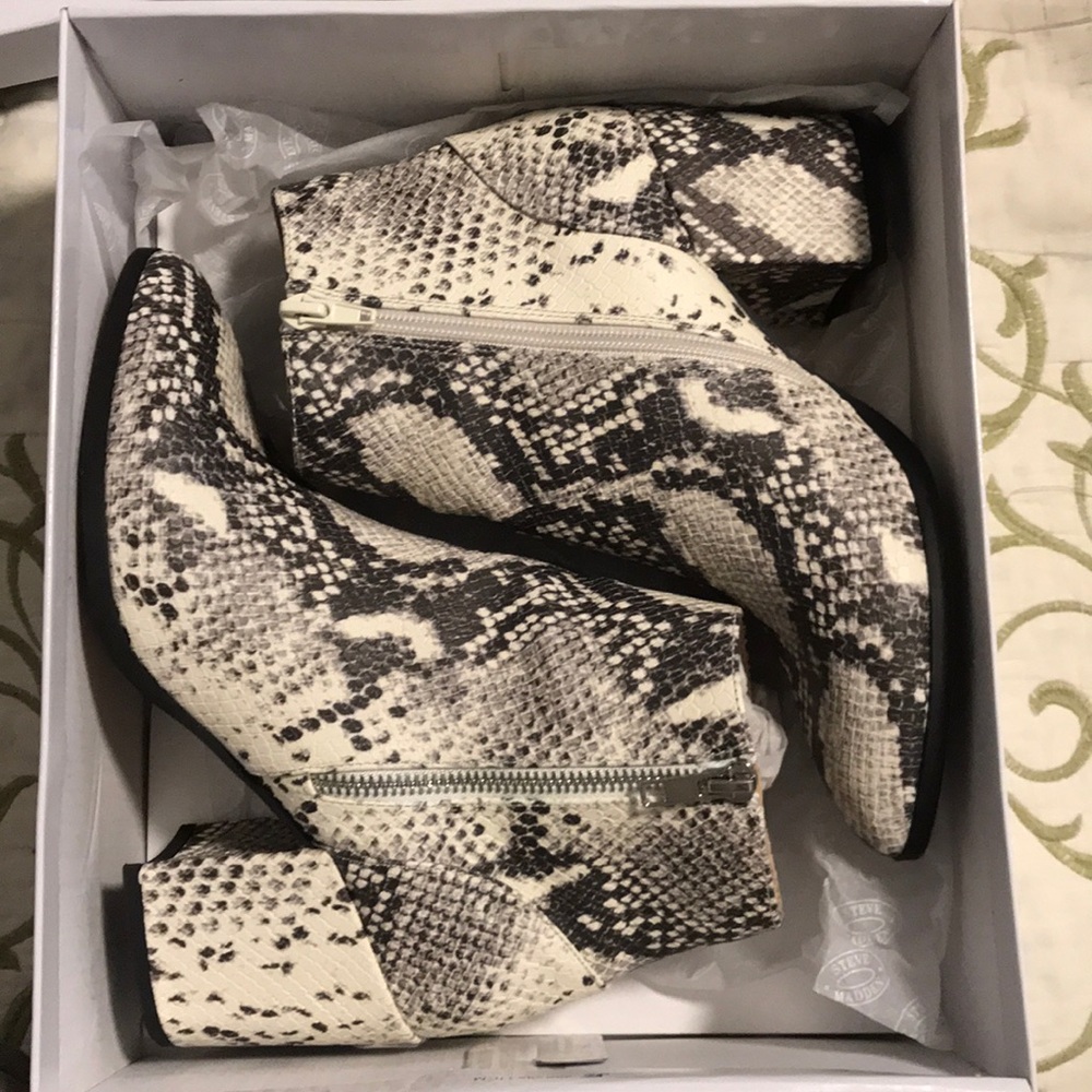 Steve Madden Snakeskin Booties - image 1
